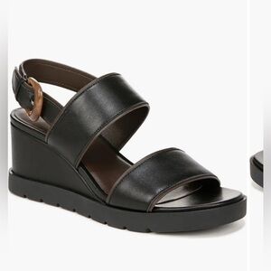 EUC Vince Roma Slingback Platform Wedge Sandal (Women) size 9 leather